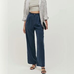 Reformation | Navy Mason Pant | Size 6